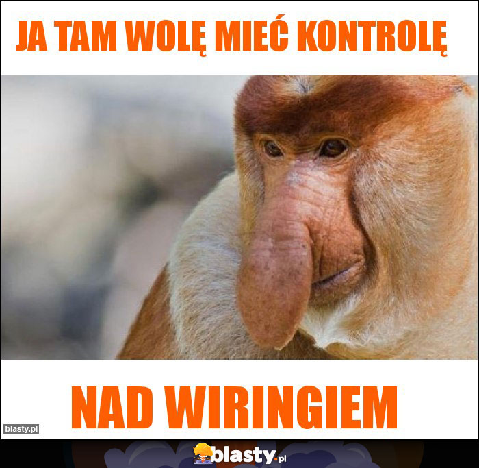 Ja tam wolę mieć kontrolę 