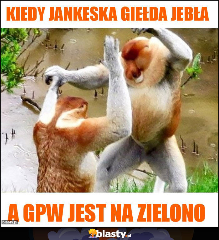 Kiedy jankeska giełda jebła