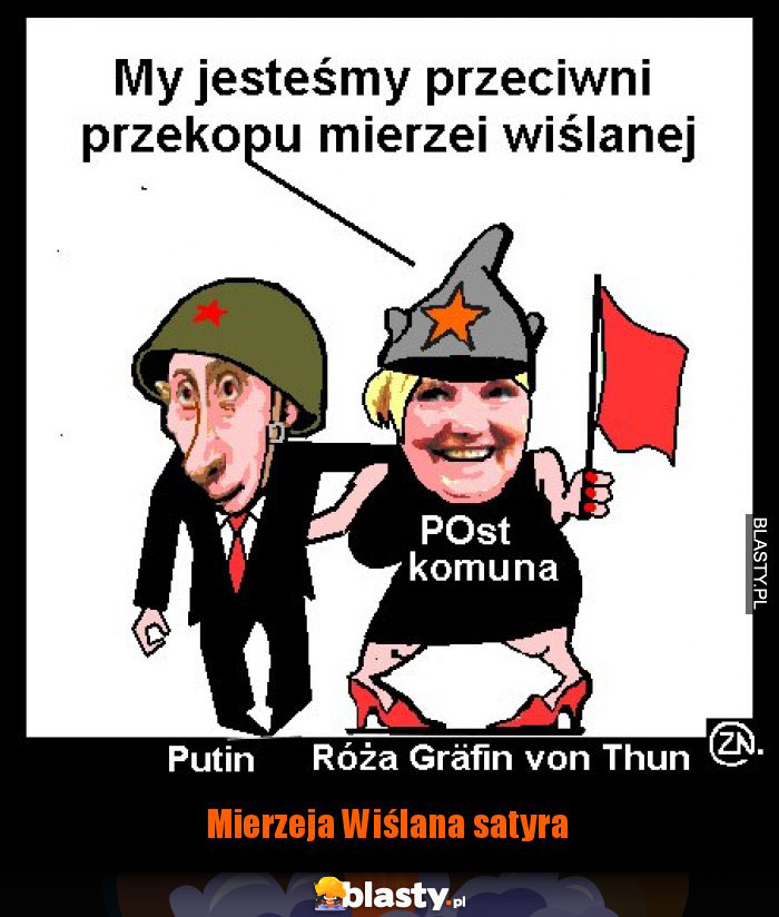 Mierzeja Wiślana satyra