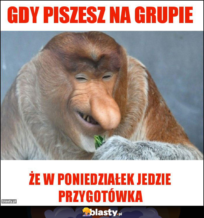 Gdy piszesz na grupie