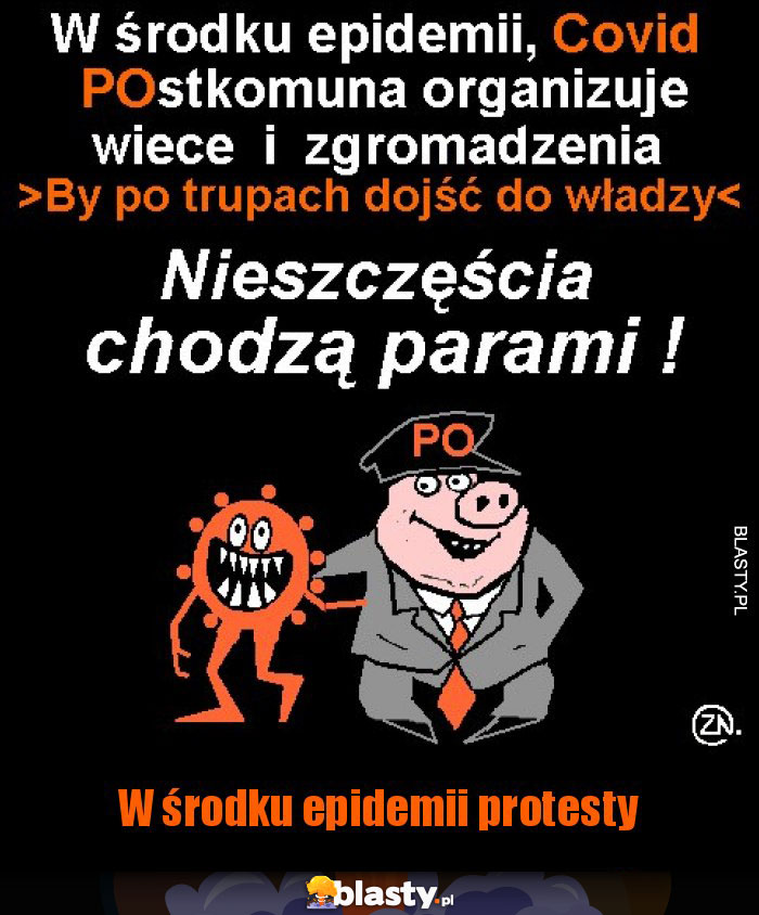 W środku epidemii protesty