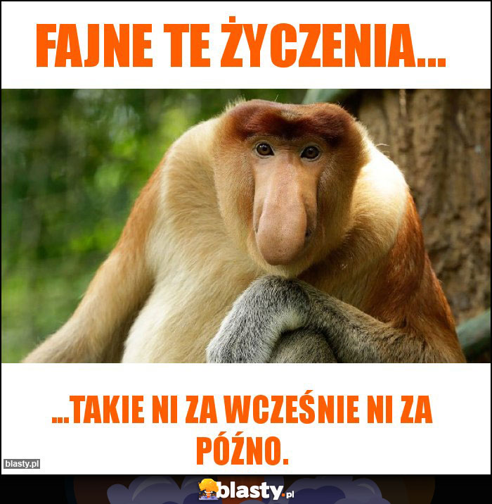 FAJNE TE ŻYCZENIA...