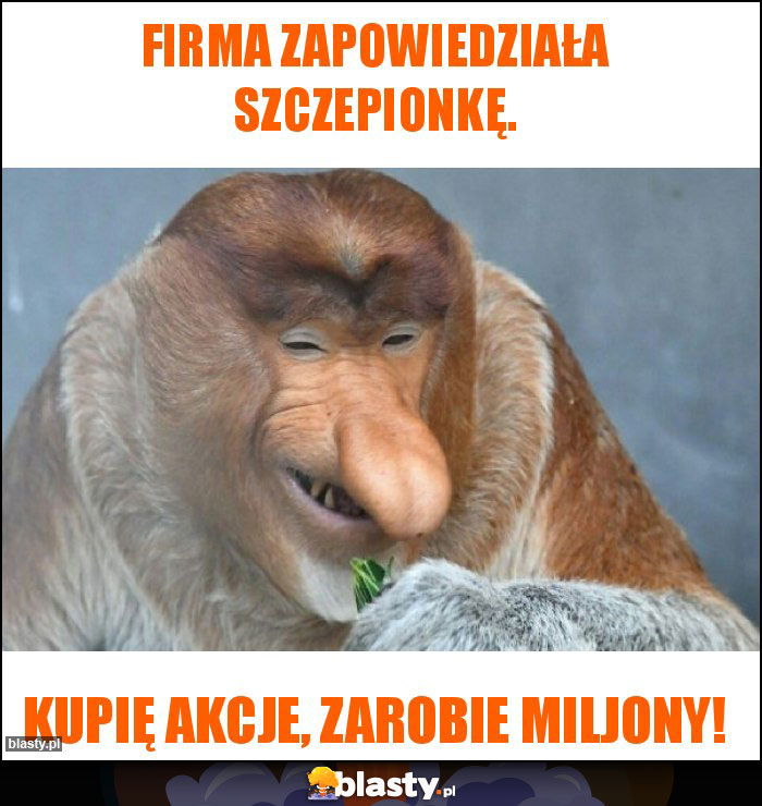 Firma zapowiedziała szczepionkę.