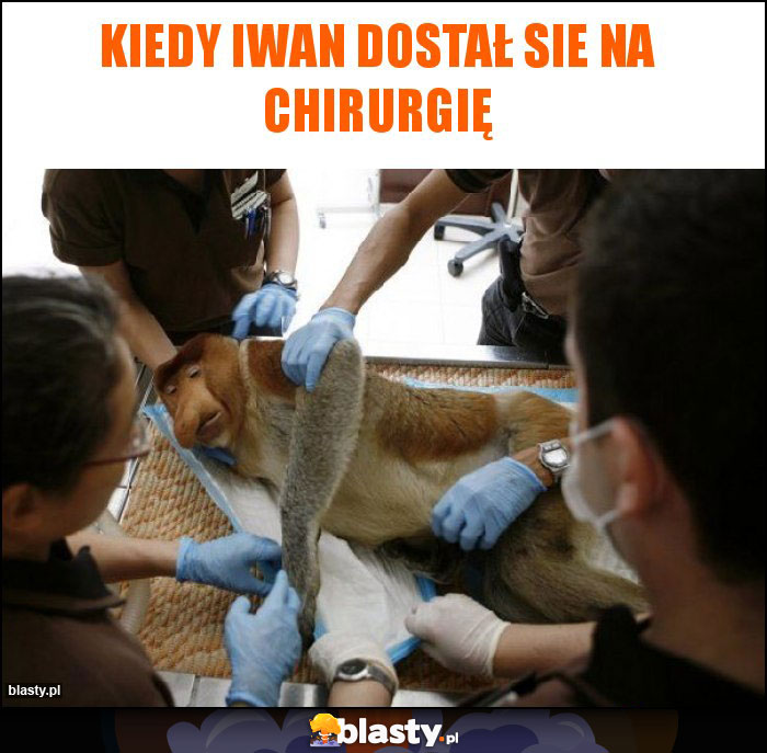 Kiedy Iwan dostał sie na chirurgię