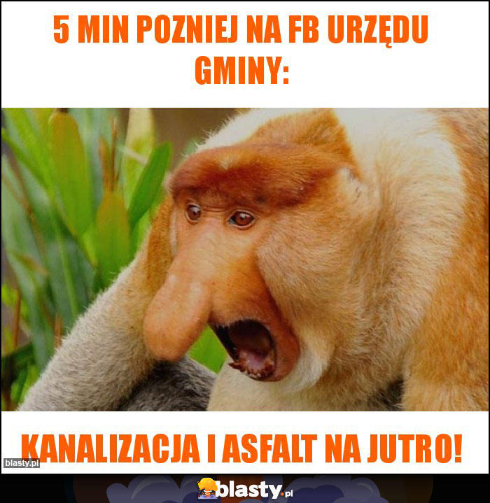 5 min pozniej na fb urzędu gminy: