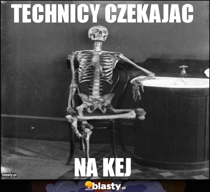 Technicy czekajac