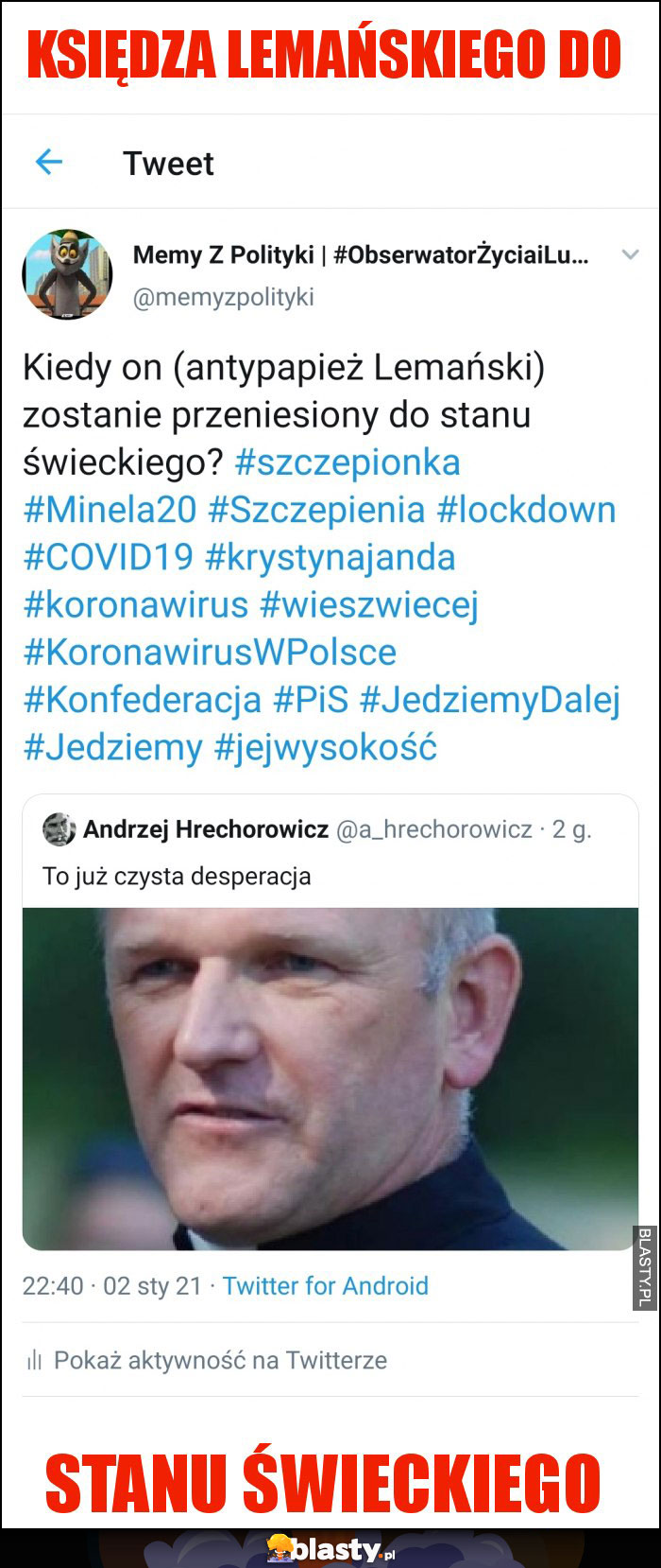 Księdza LEMAŃSKIEGO do