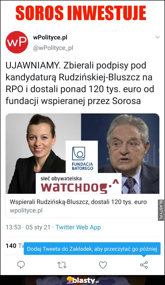 Soros inwestuje