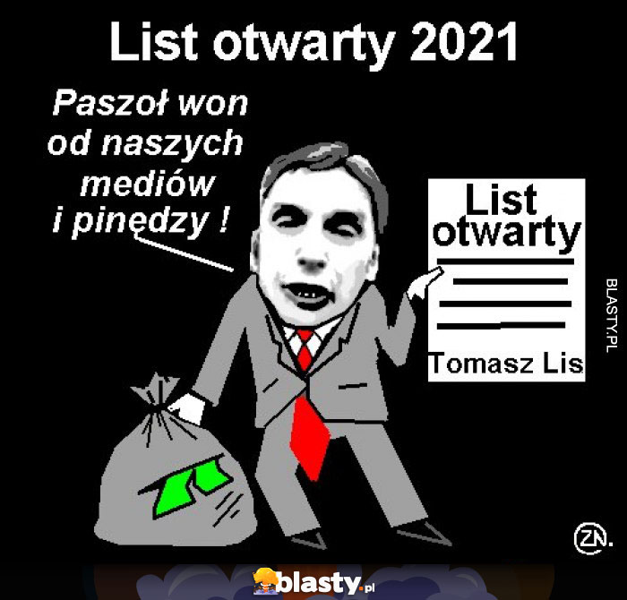 List otwarty mediów satyra