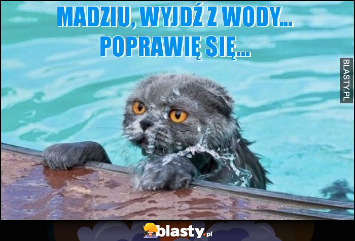 Madziu, wyjdź z wody... poprawię się...