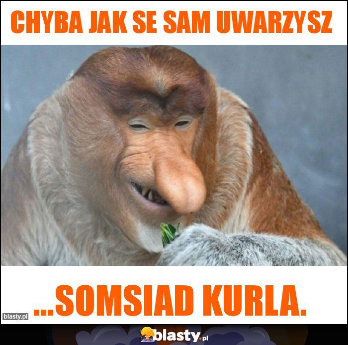 Chyba jak se sam uwarzysz