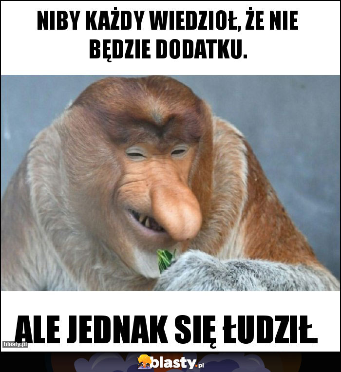 Niby każdy wiedzioł, że nie będzie dodatku.