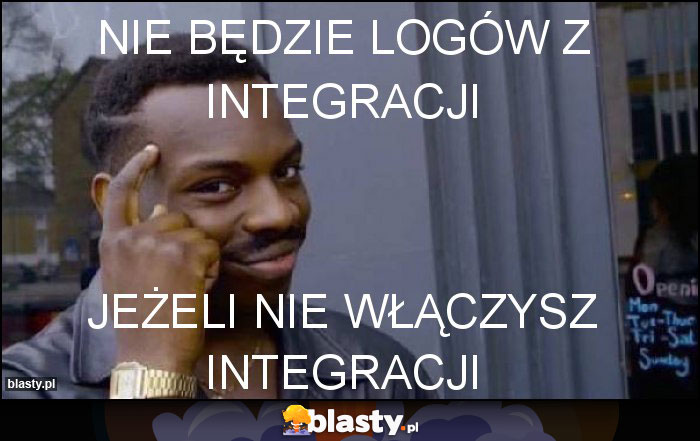 Nie będzie logów z integracji