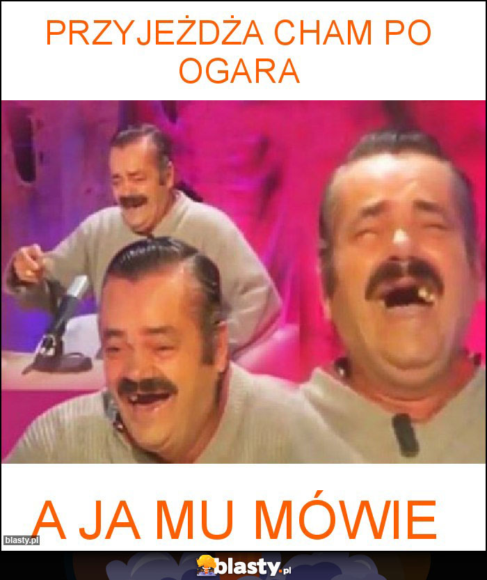 przyjeżdża cham po ogara