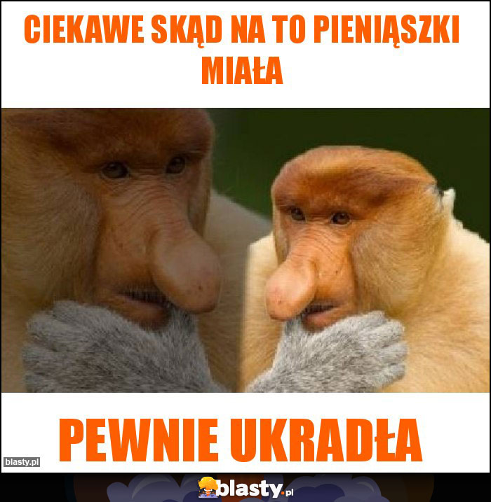 Ciekawe skąd na to pieniąszki miała