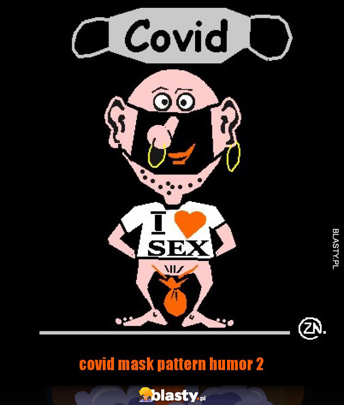 covid mask pattern humor 2