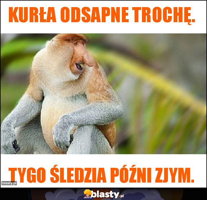 Kurła odsapne trochę.