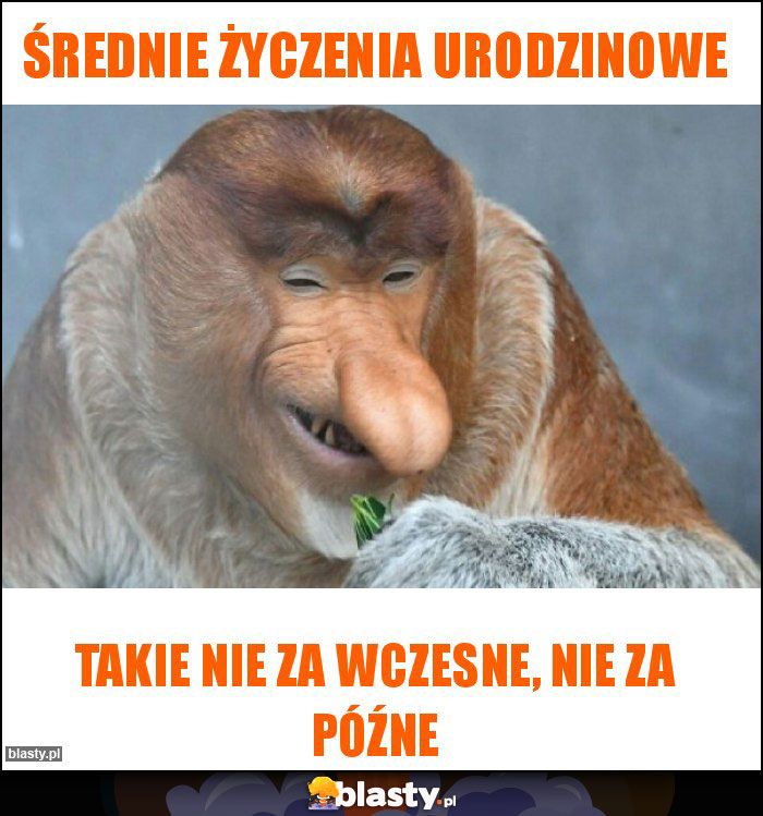 ŚREDNIE ŻYCZENIA URODZINOWE