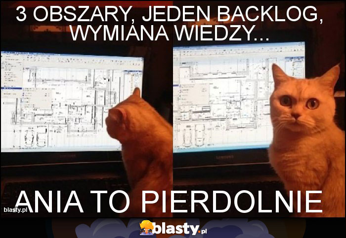 3 obszary, jeden backlog, wymiana wiedzy...