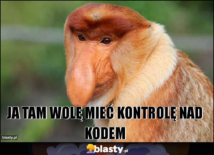 ja tam wolę mieć kontrolę nad kodem