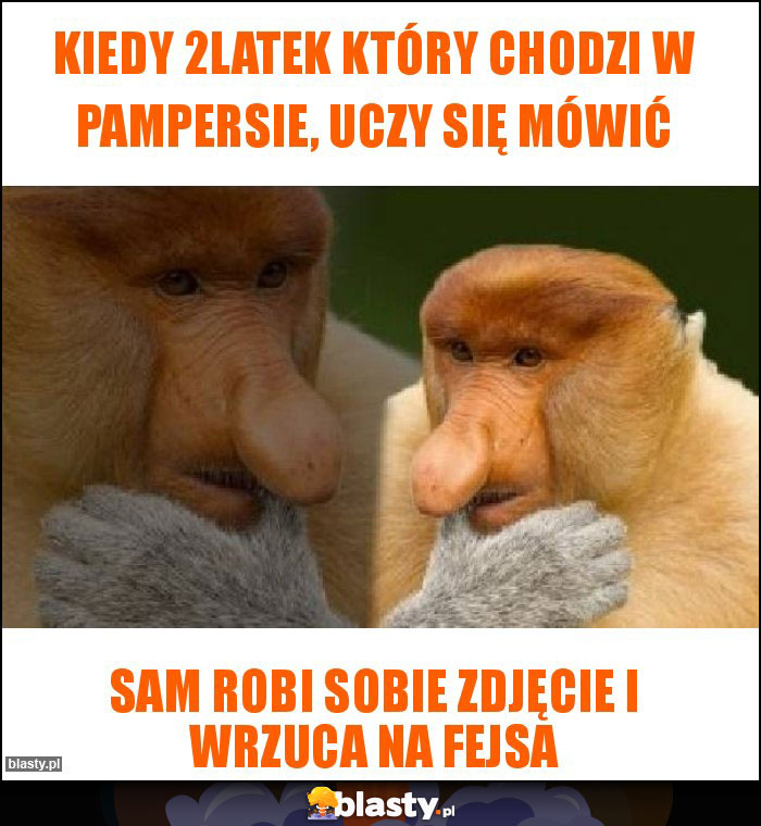 Kiedy 2latek który chodzi w pampersie, uczy się mówić