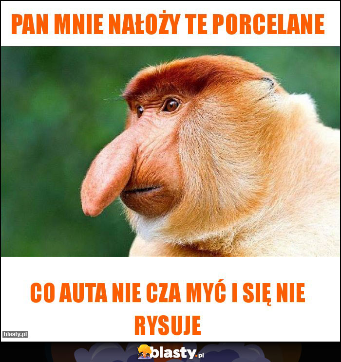 Pan mnie nałoży te porcelane