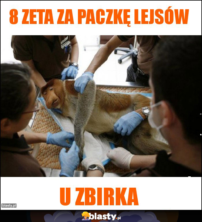 8 Zeta za paczkę lejsów