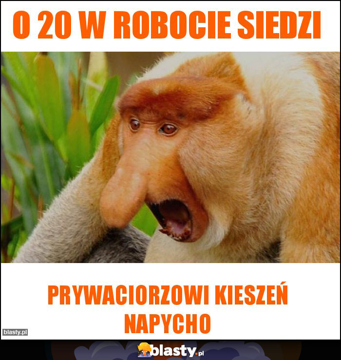 O 20 w robocie siedzi