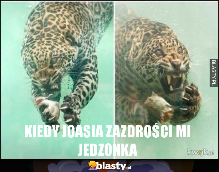 Kiedy Joasia zazdrości mi jedzonka