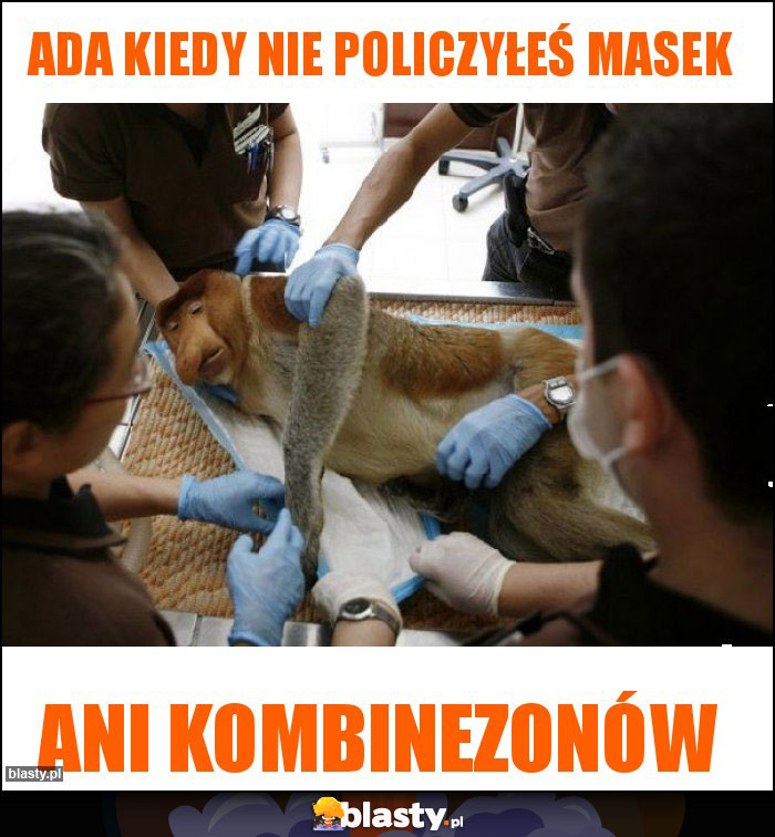 Ada kiedy nie policzyłeś masek