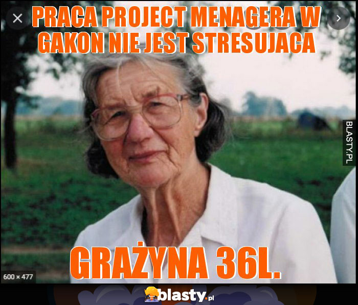 praca project menagera w gakon nie jest stresujaca