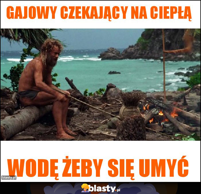 Gajowy czekający na ciepłą