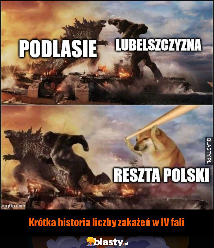 Krótka historia liczby zakażeń w IV fali