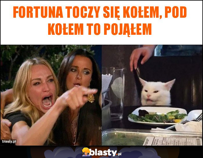 Fortuna toczy się kołem, pod kołem to pojąłem