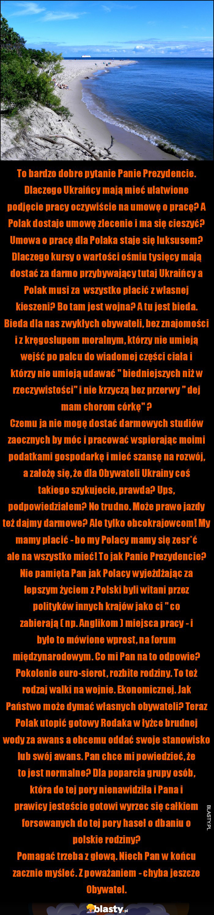 Dlaczego Mój Rząd traktuje mnie jako obywatela II Kategorii? Czemu ma mnie w d*pie?