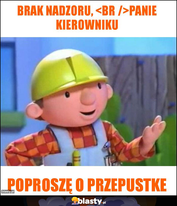 Brak nadzoru, 
Panie kierowniku