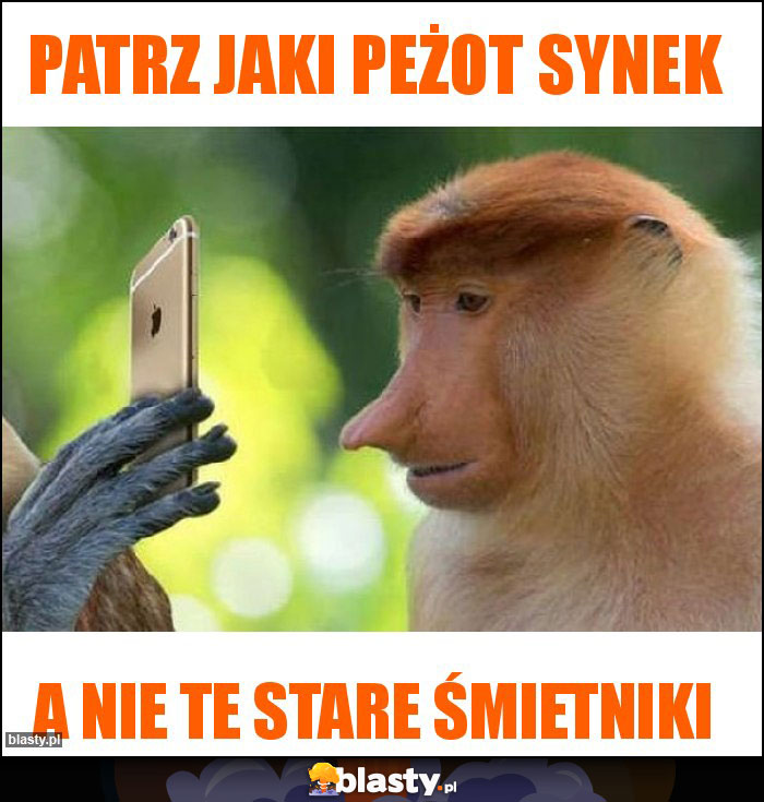 Patrz jaki peżot synek