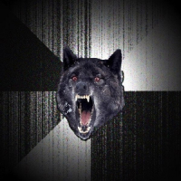 Zły wilk agresywny pies